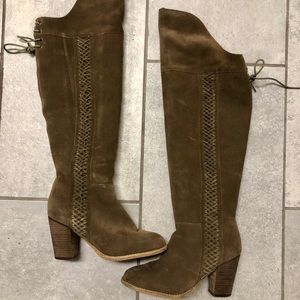 Sbicca over the knee boots with lace detail